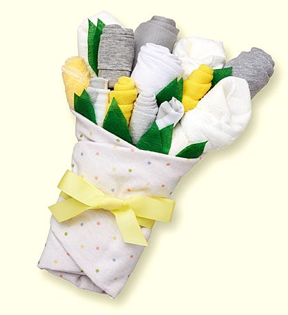 Baby Blossom® Yellow Layette Bouquets